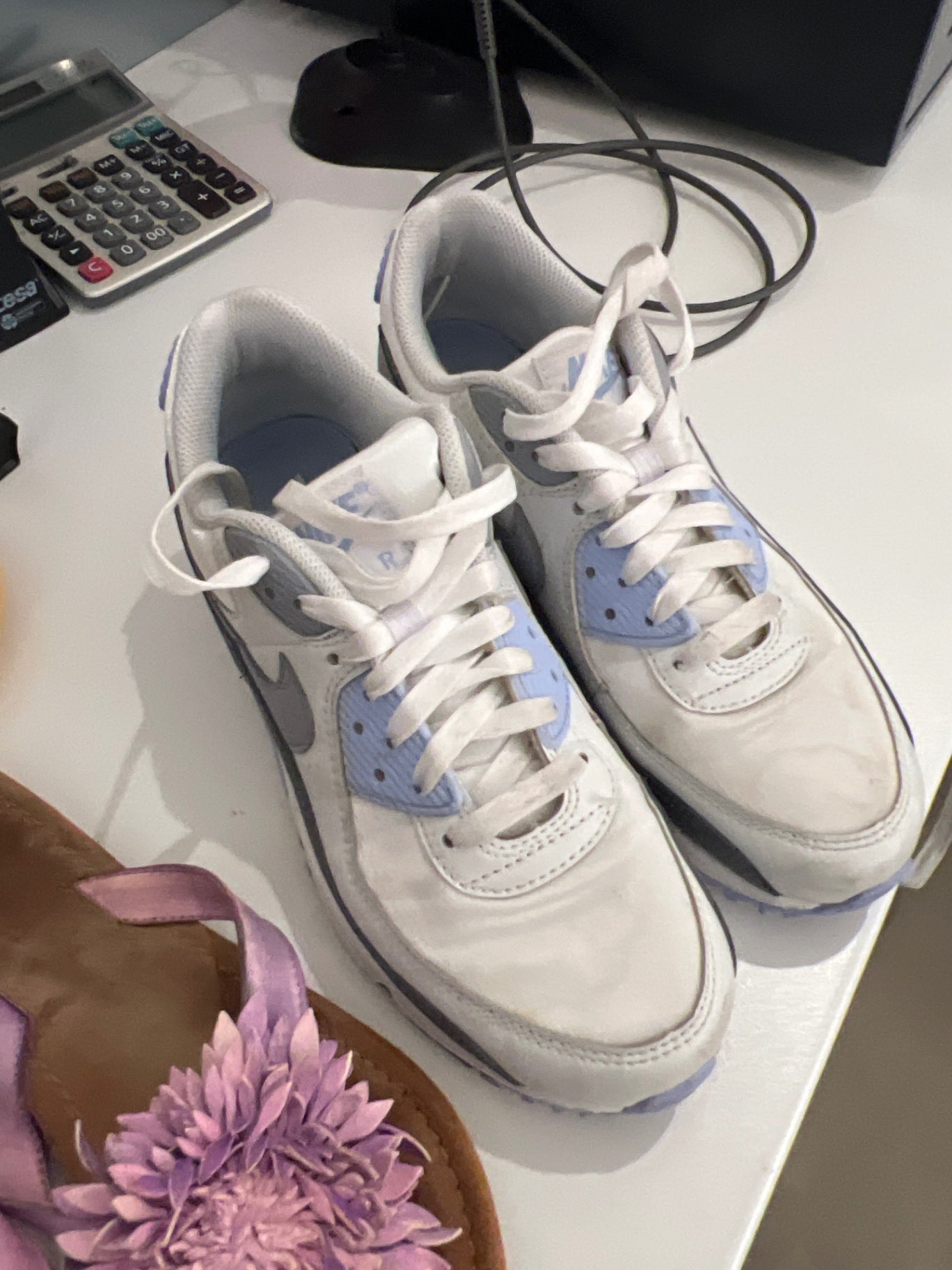 Nike Schuhe Weiß, Grau, Blau Gr.: 40,5