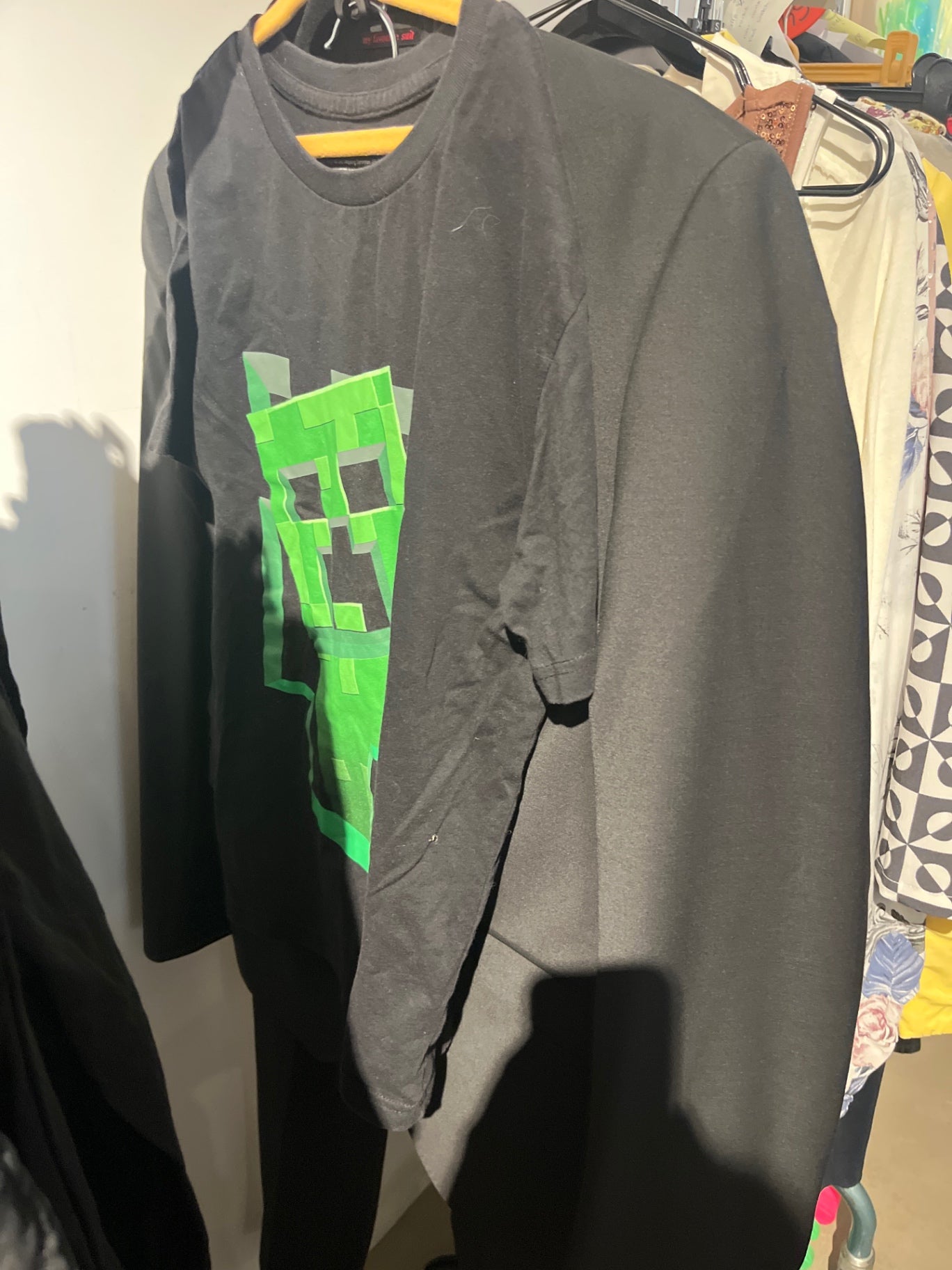 Minecraft Shirt Schwarz Gr.: 152