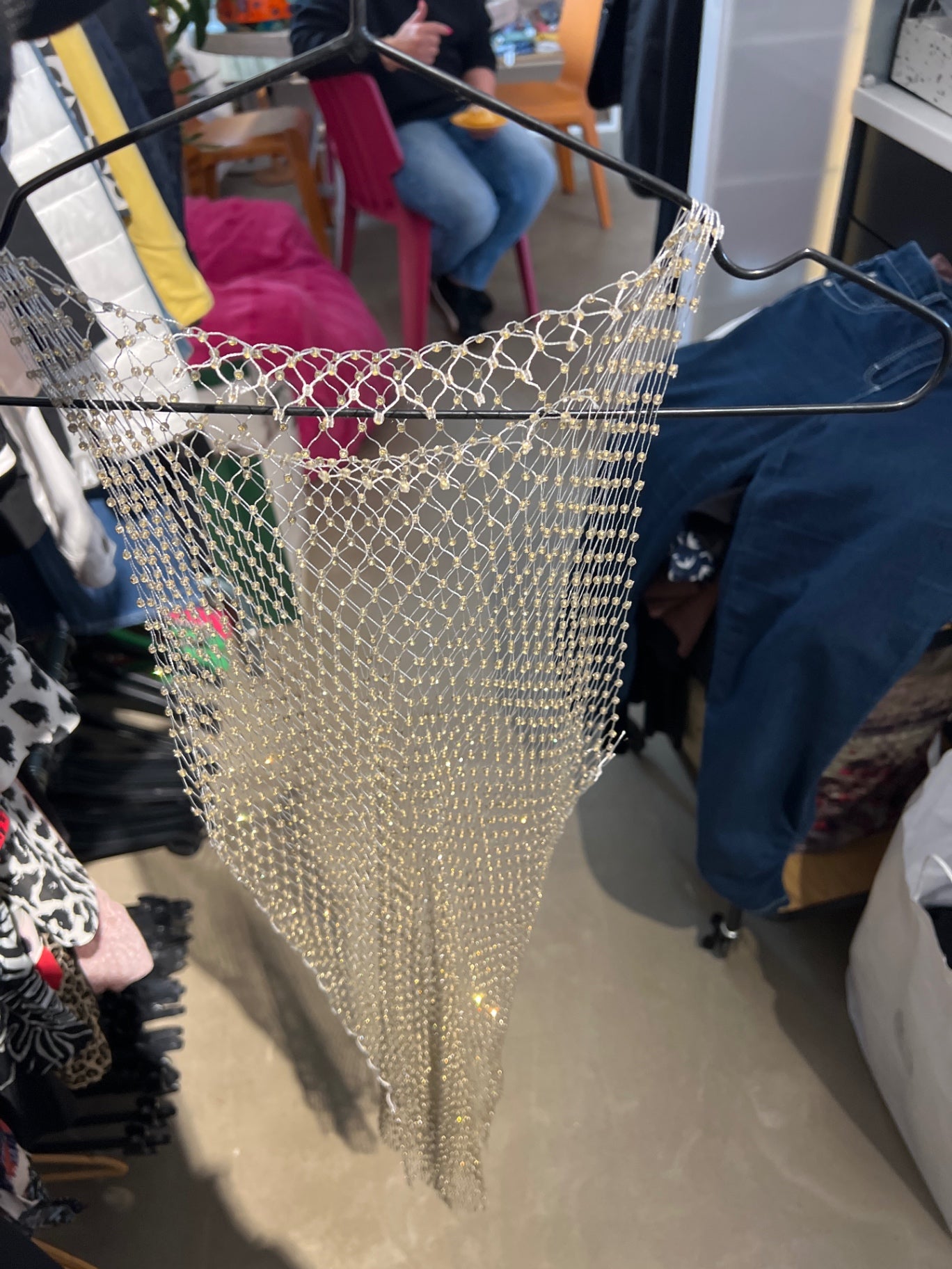 Netztop Gold Gr.: One size | Gebrauchsspuren 