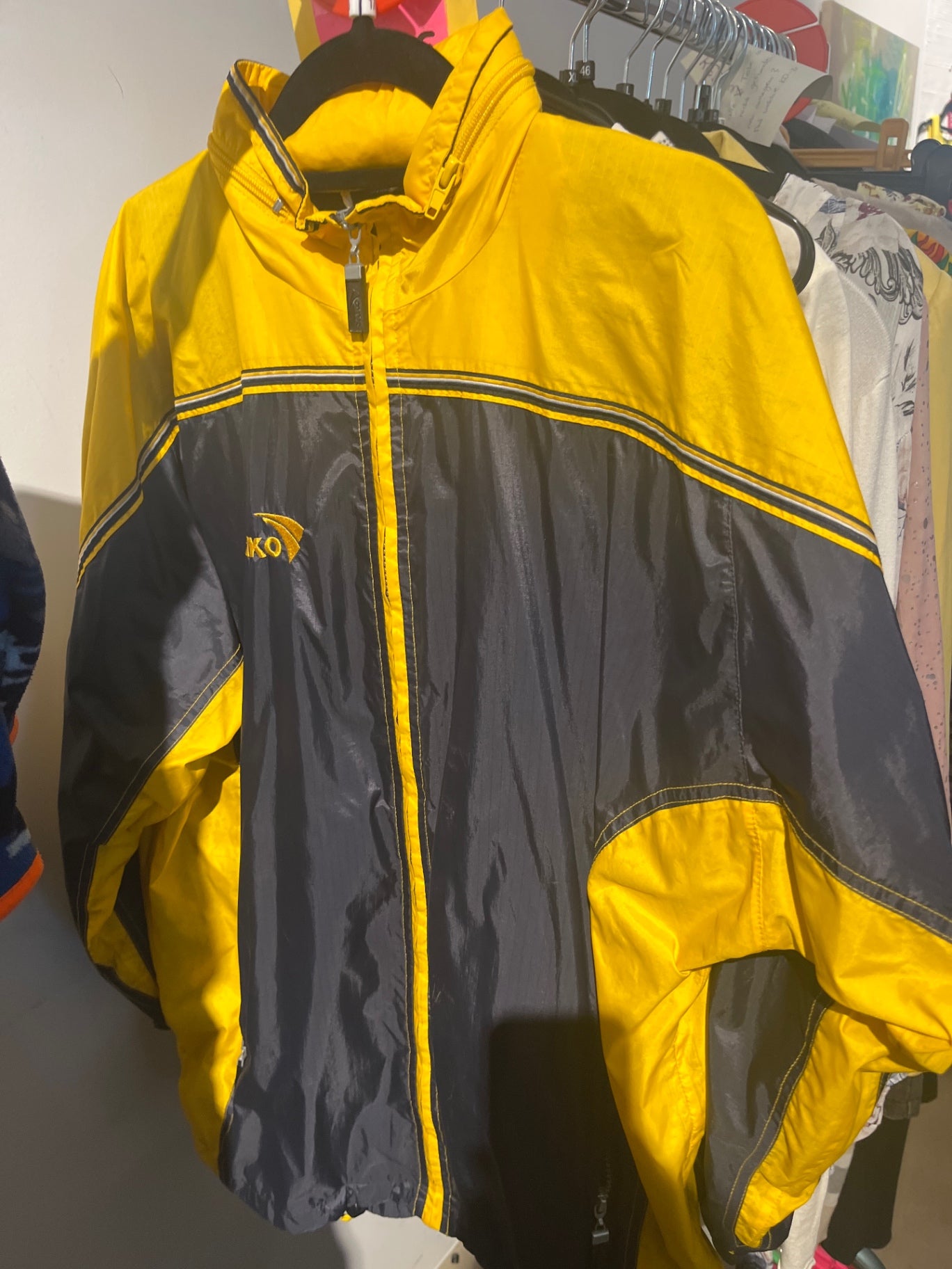 JAKO Jacke Gelb Blau Gr.: 176