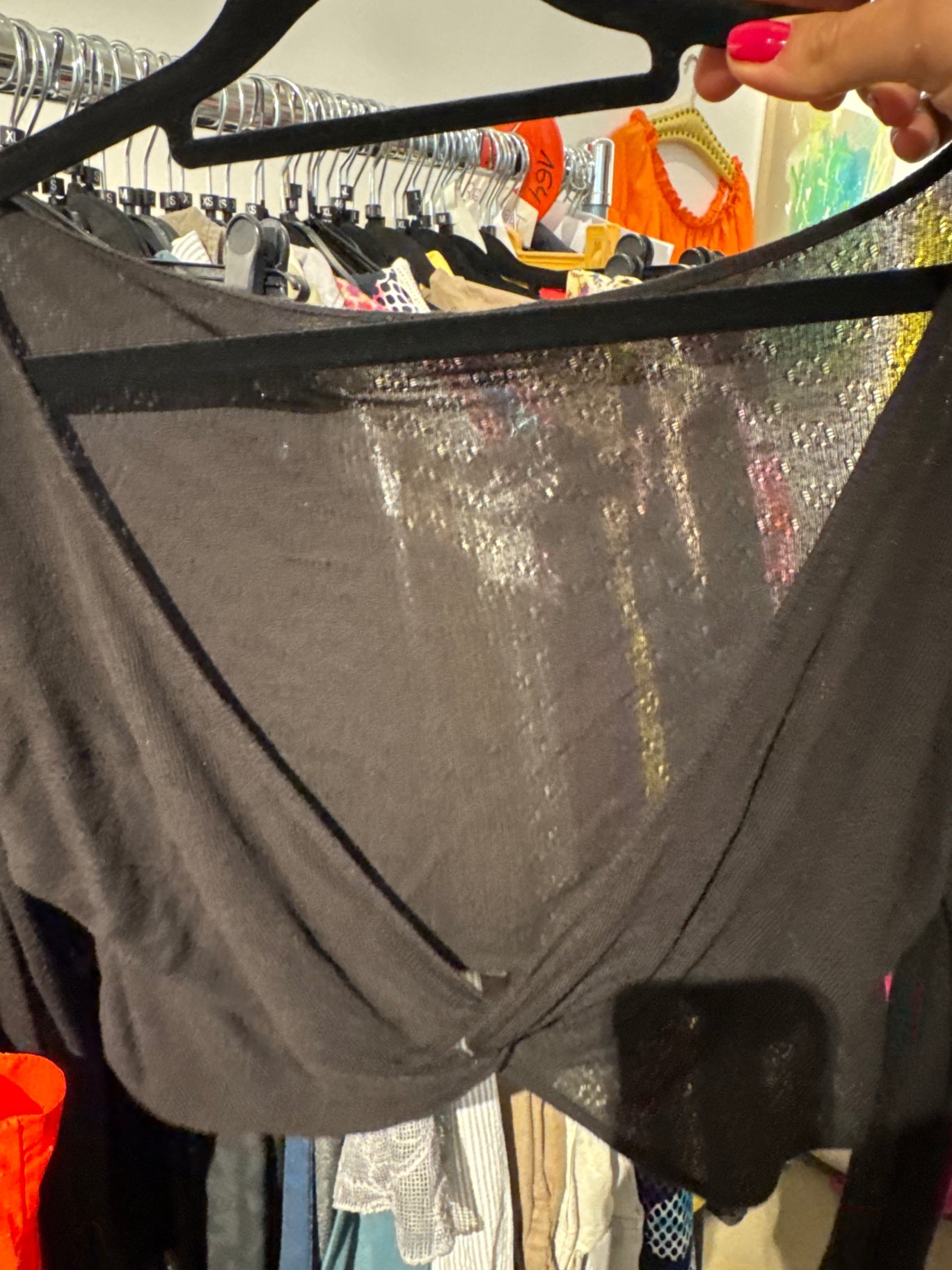 H&M Shirt Schwarz Gr.: M
