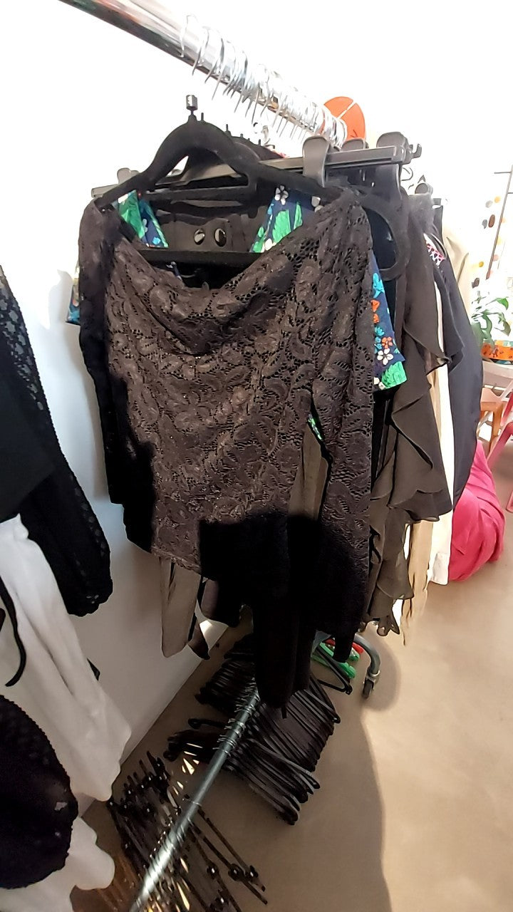 Oberteil Schwarz Gr.: S