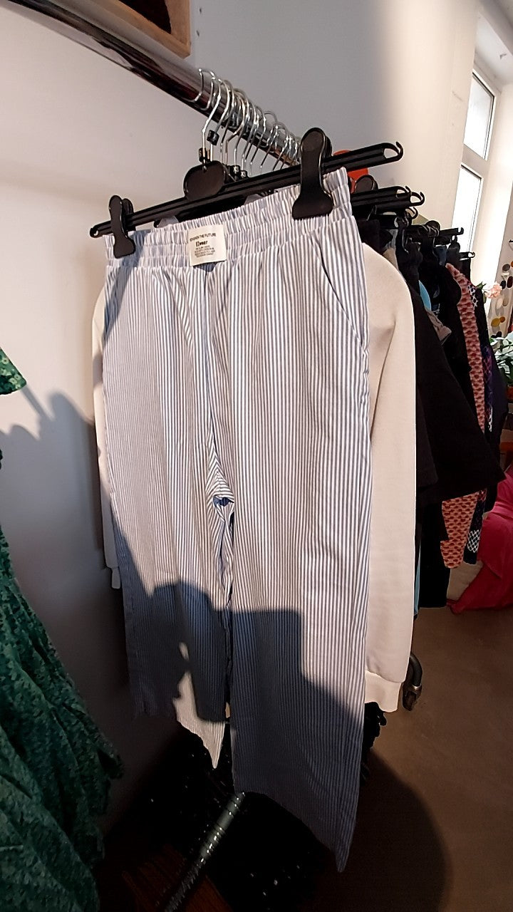 Shein Hose Blau-Weiß gestreift Gr.: S