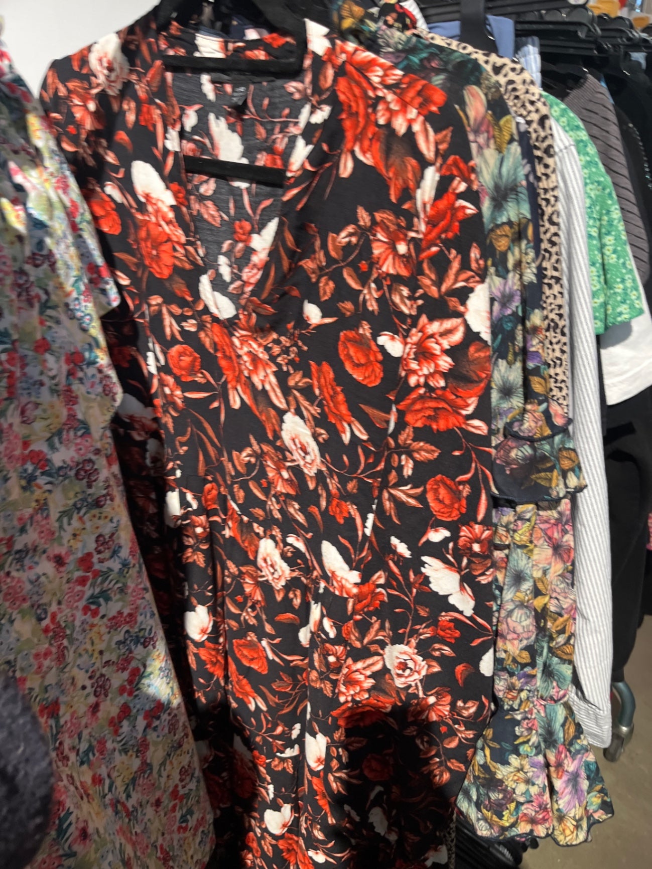 Amisu Kleid Rot, Schwarz Gr.: L