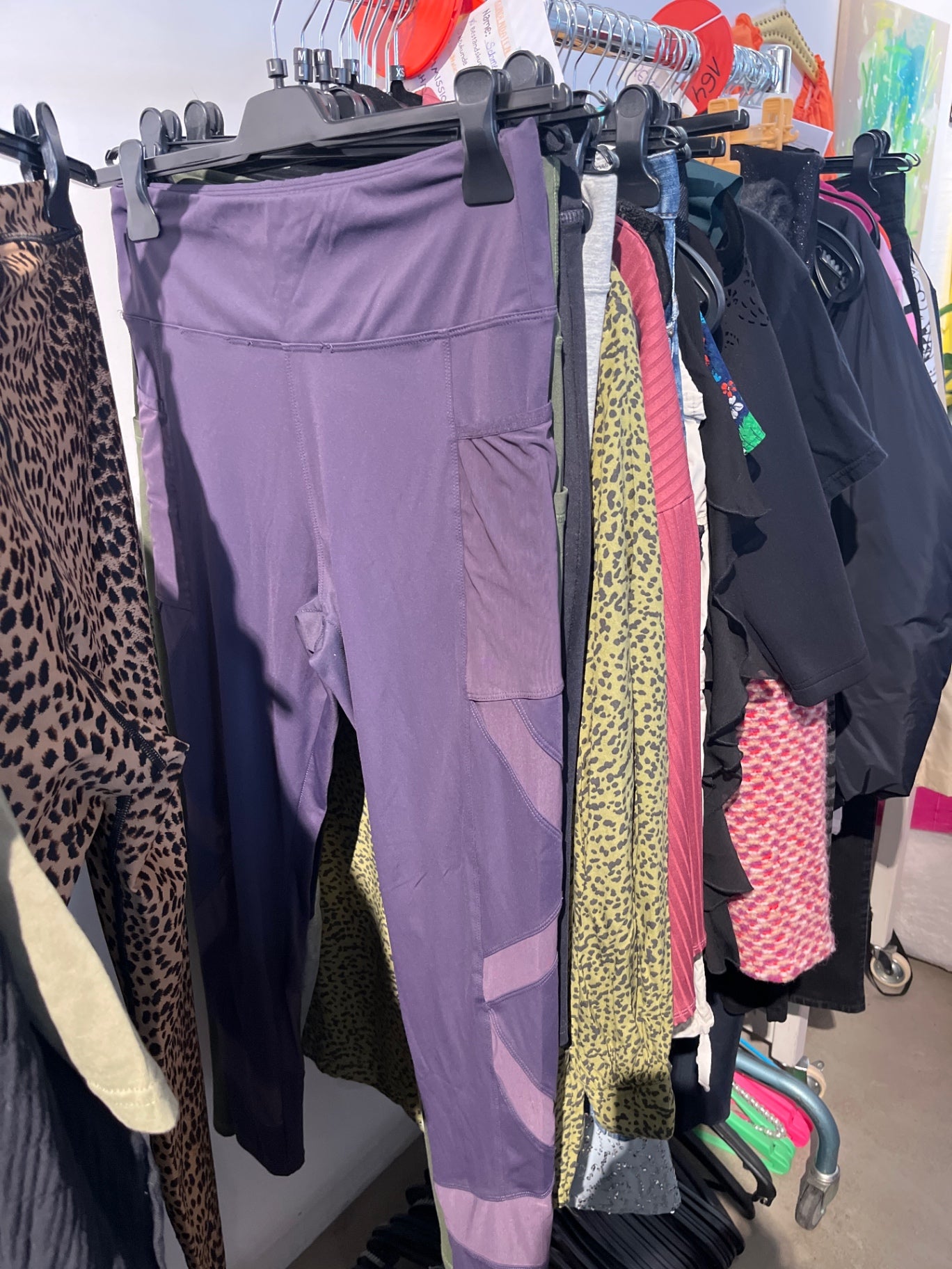 Leggings Lila Gr.: L