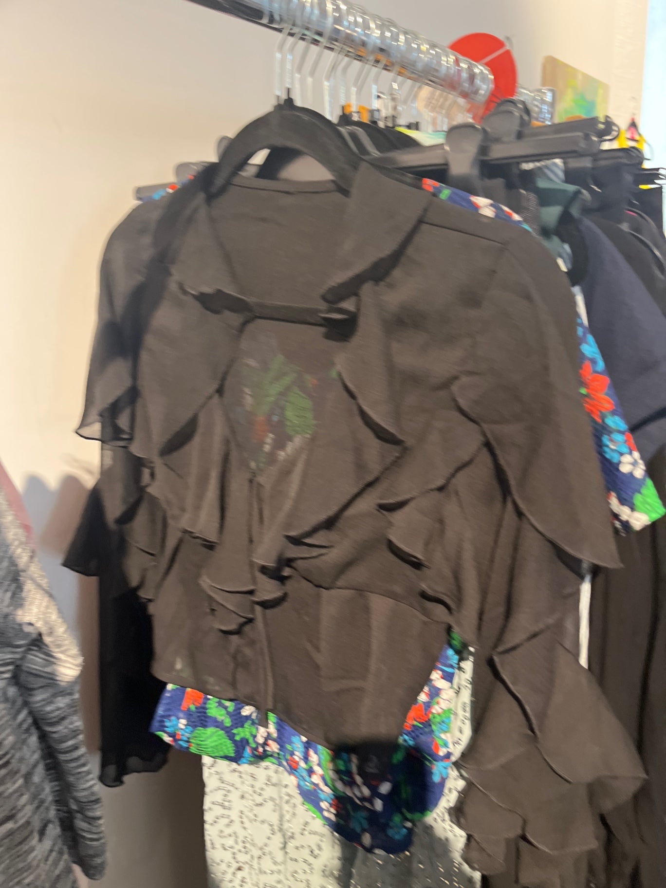 Unbekannt Bolero bluse Schwarz Gr.: S