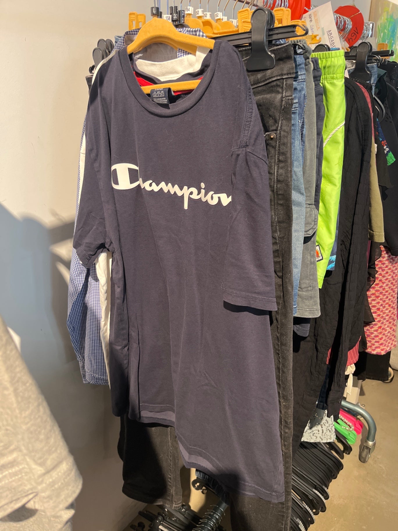 Champion T-Shirt Blau Gr.: L