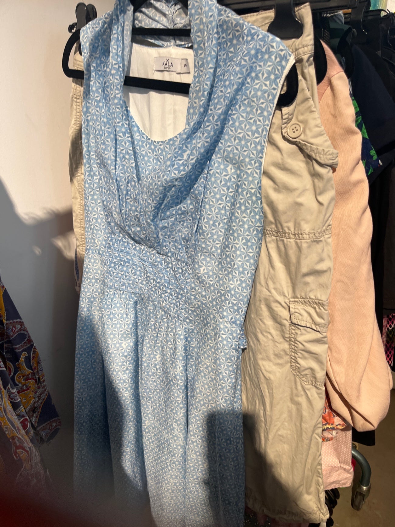 KALA berlin Kleid Blau Weiß Gr.: S