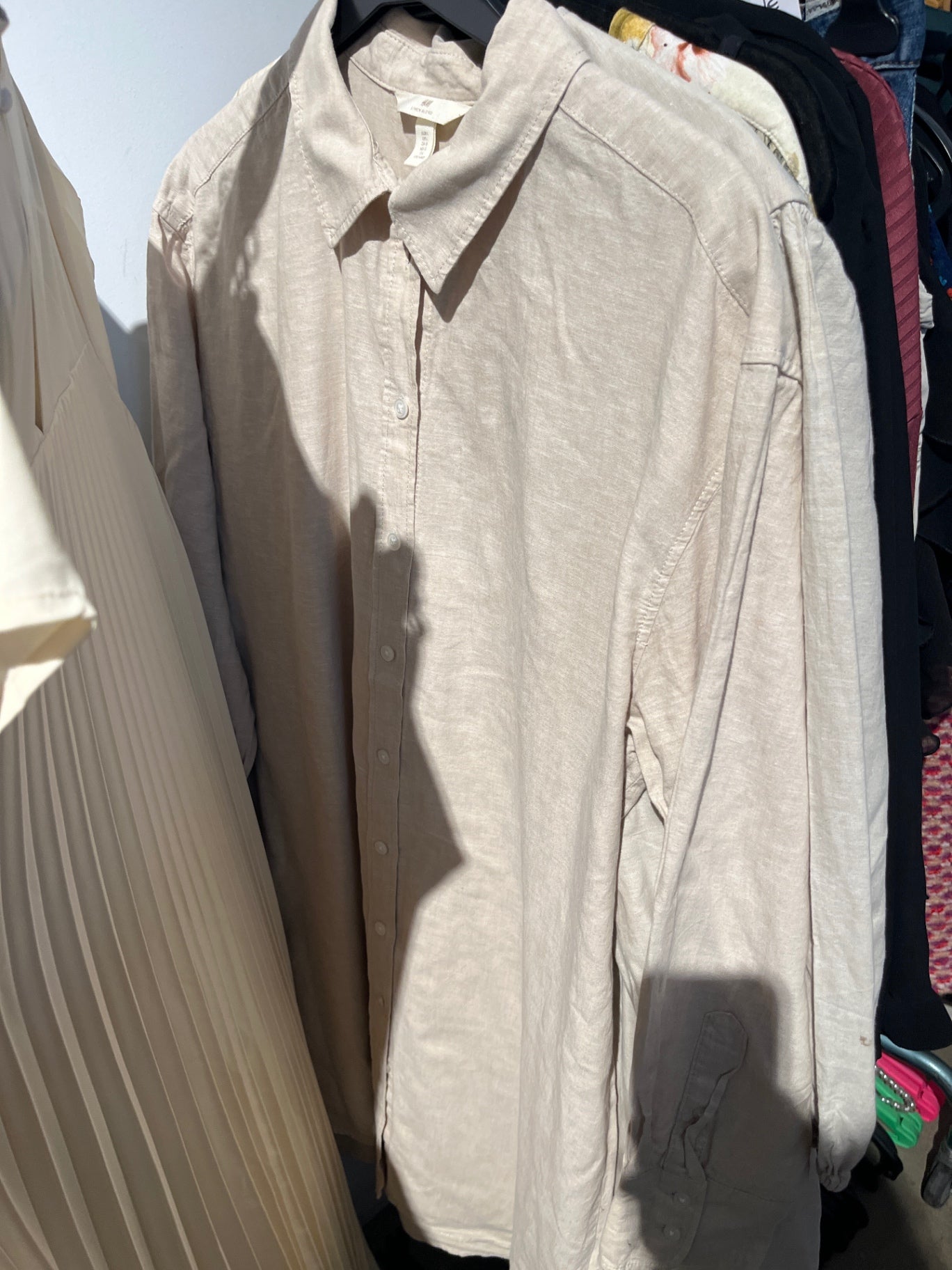 H&M Hemdkleid Beige Gr.: L