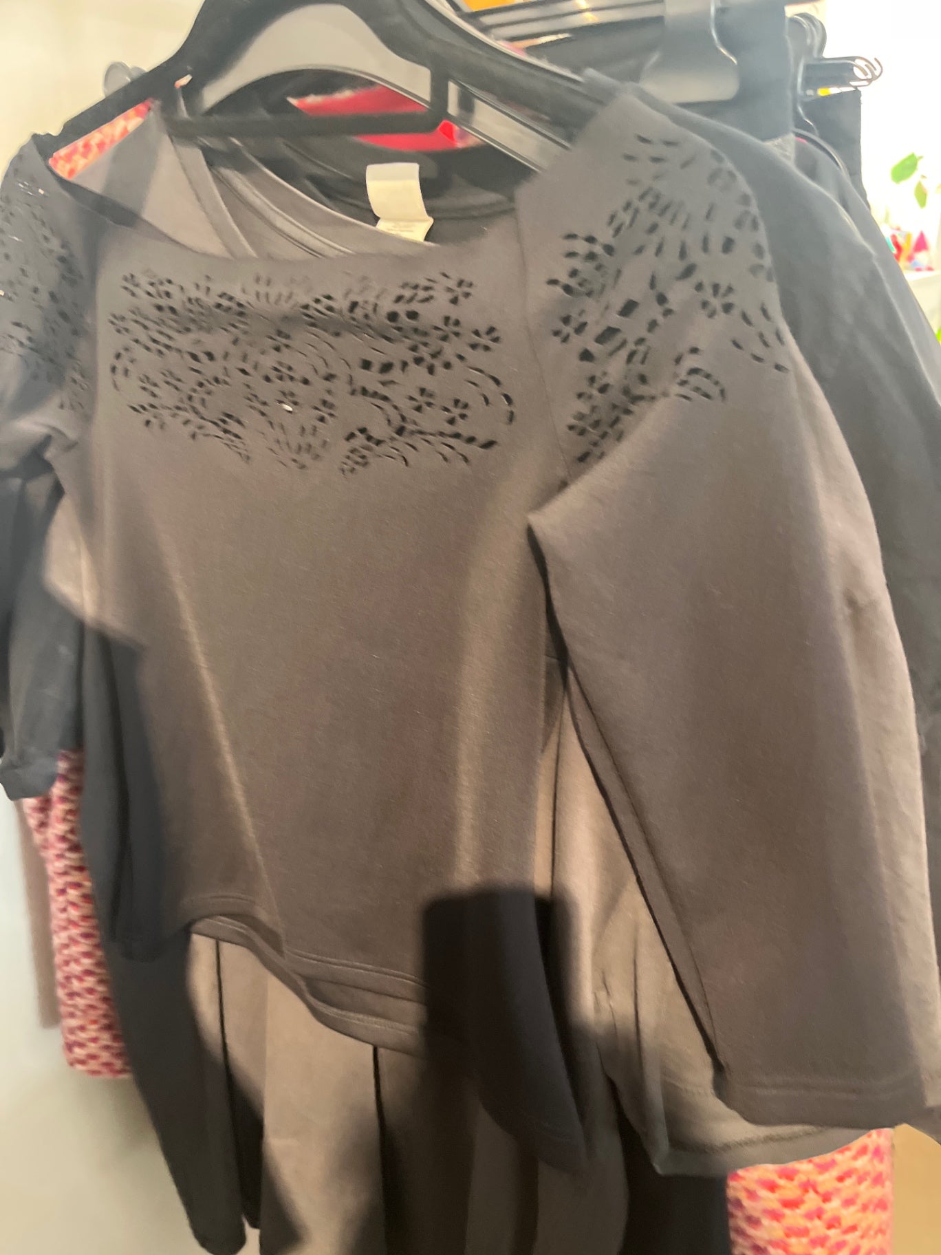 Oberteil Schwarz Gr.:S