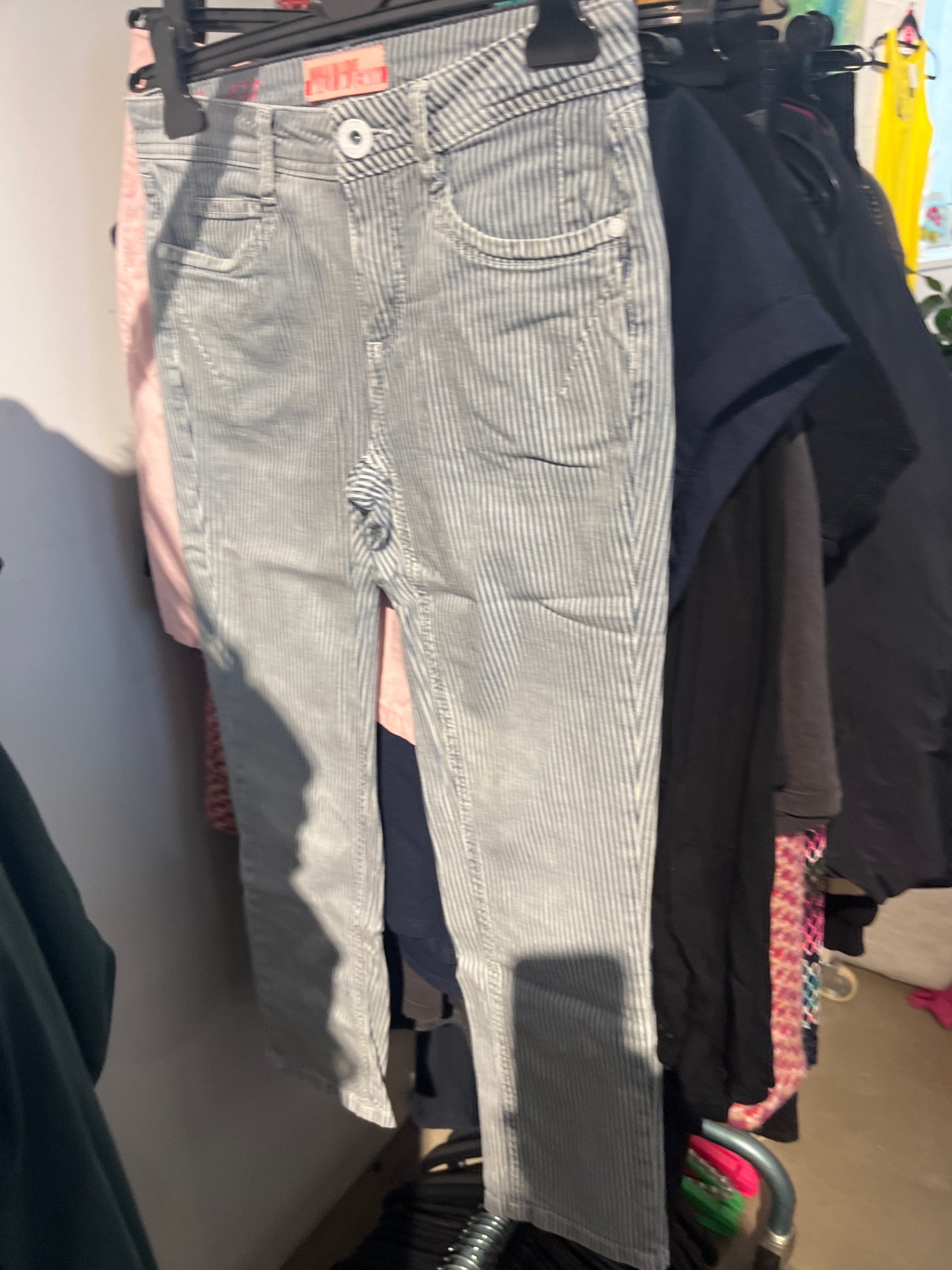 Street one Jeans Grau Nadelstreifen Gr.: Xs