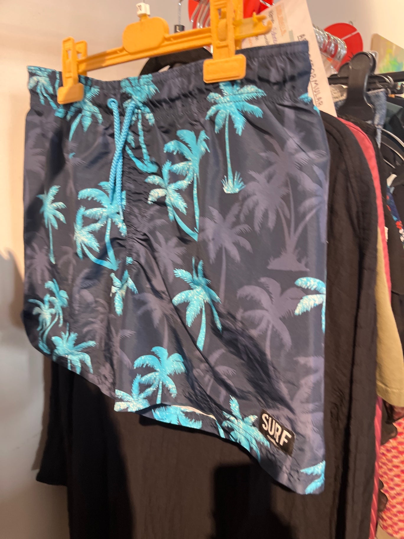 H&M Badeshorts Blau Palmen Gr.: 170