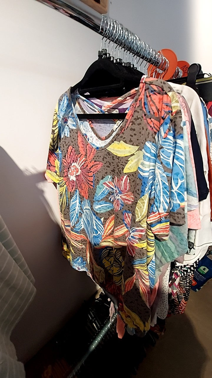 CECIL T-Shirt Bunt mit Blumen Gr.: XXL