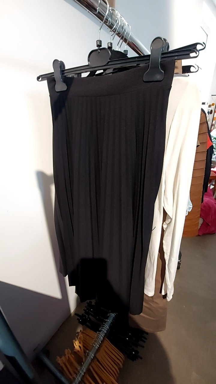Amisu Plisseerock Schwarz Gr.: 36