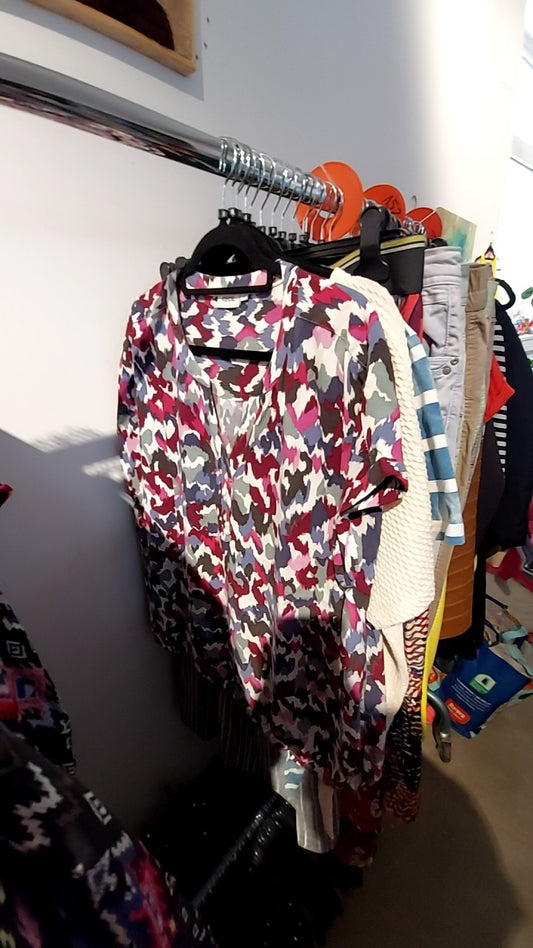 CECIL T-Shirt Lila/Pink/Grün/WeißGr.: XXL