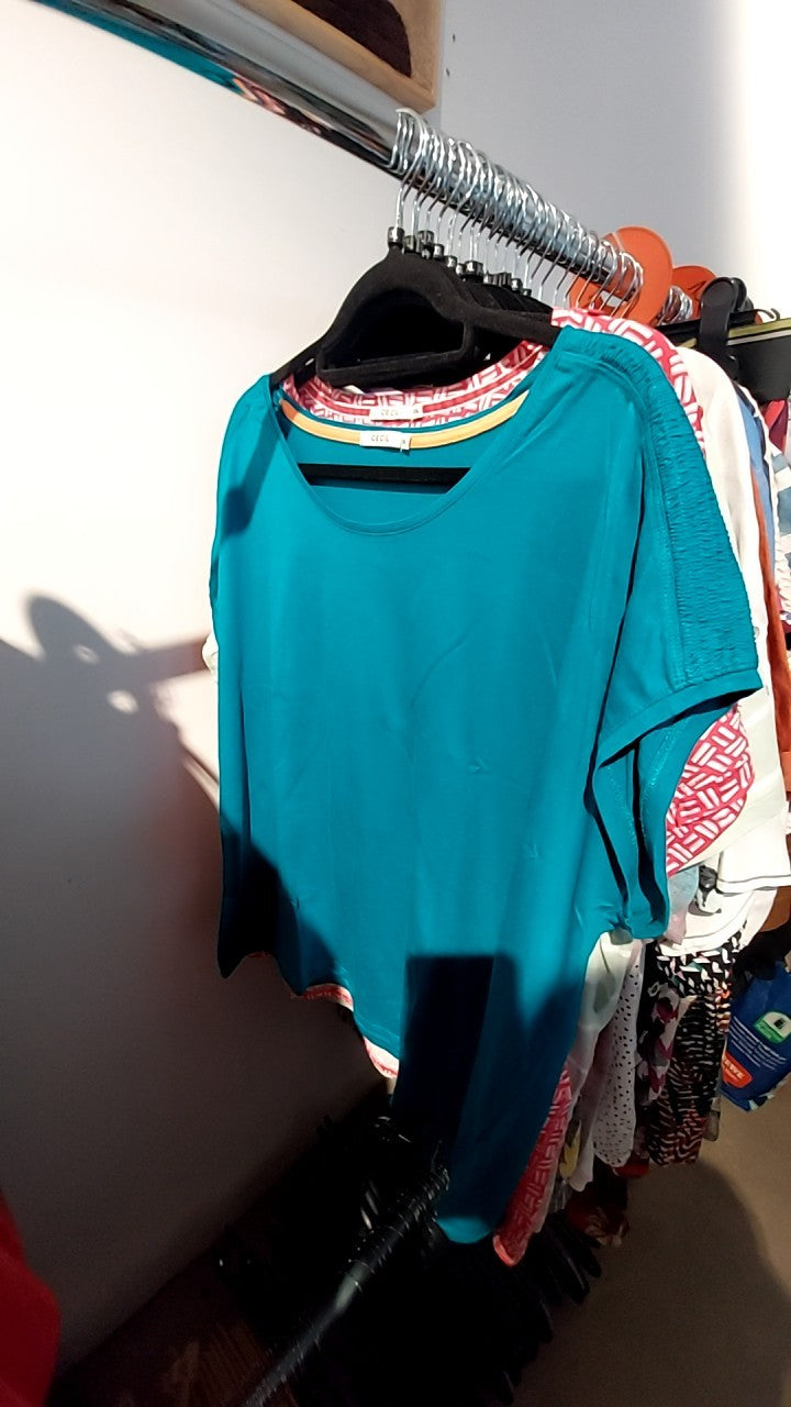 CECIL T-Shirt Türkisblau Gr.: XXL