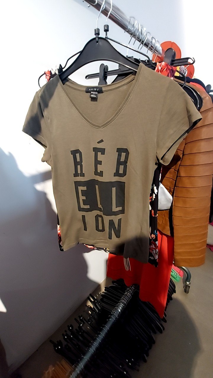 Amisu T-Shirt Khaki Gr.: S