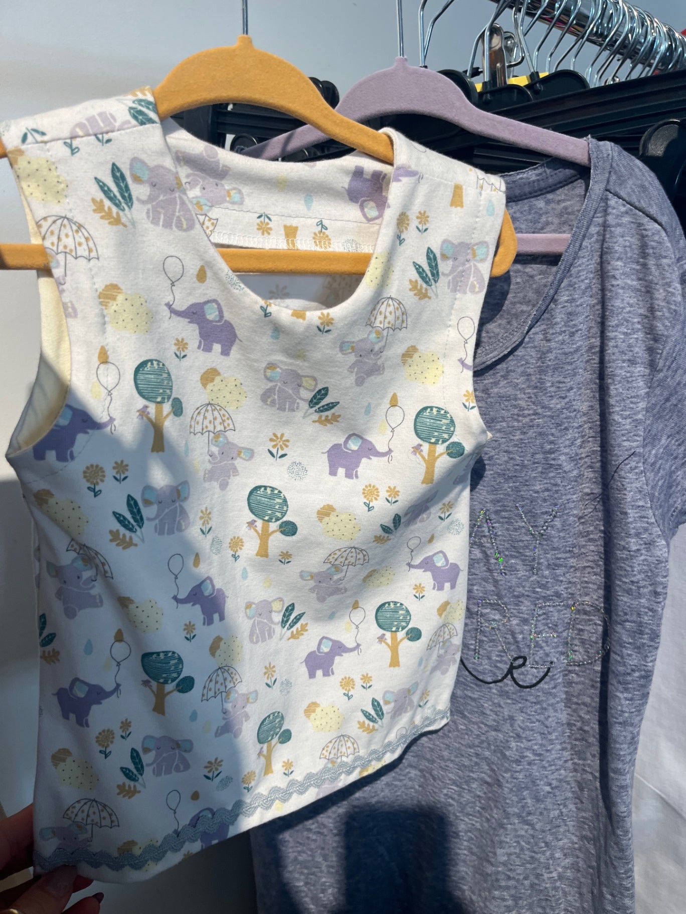 Handmade Top Weiß Elis Gr.: 86
