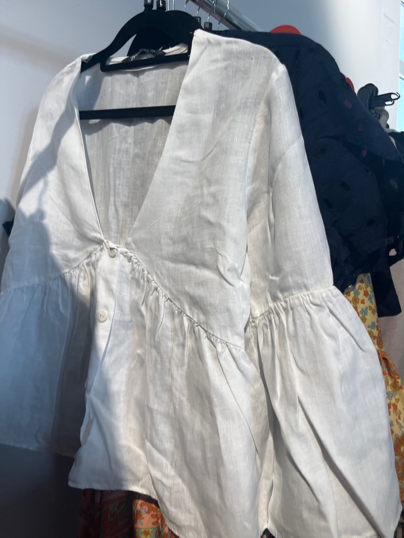 Zara Bluse Weiß Gr.: M