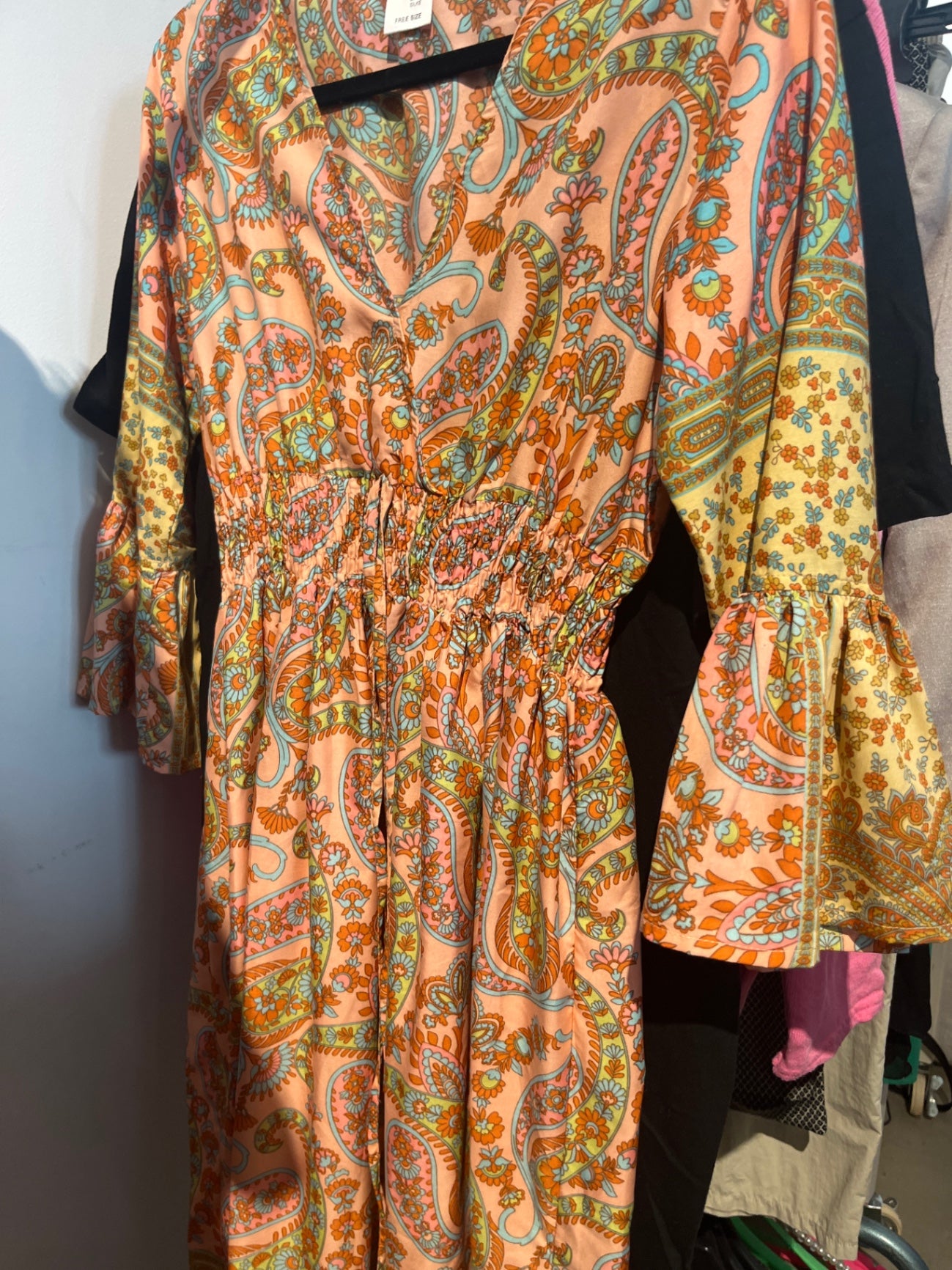 Kleid Bunt Ornamente Einheitsgröße
