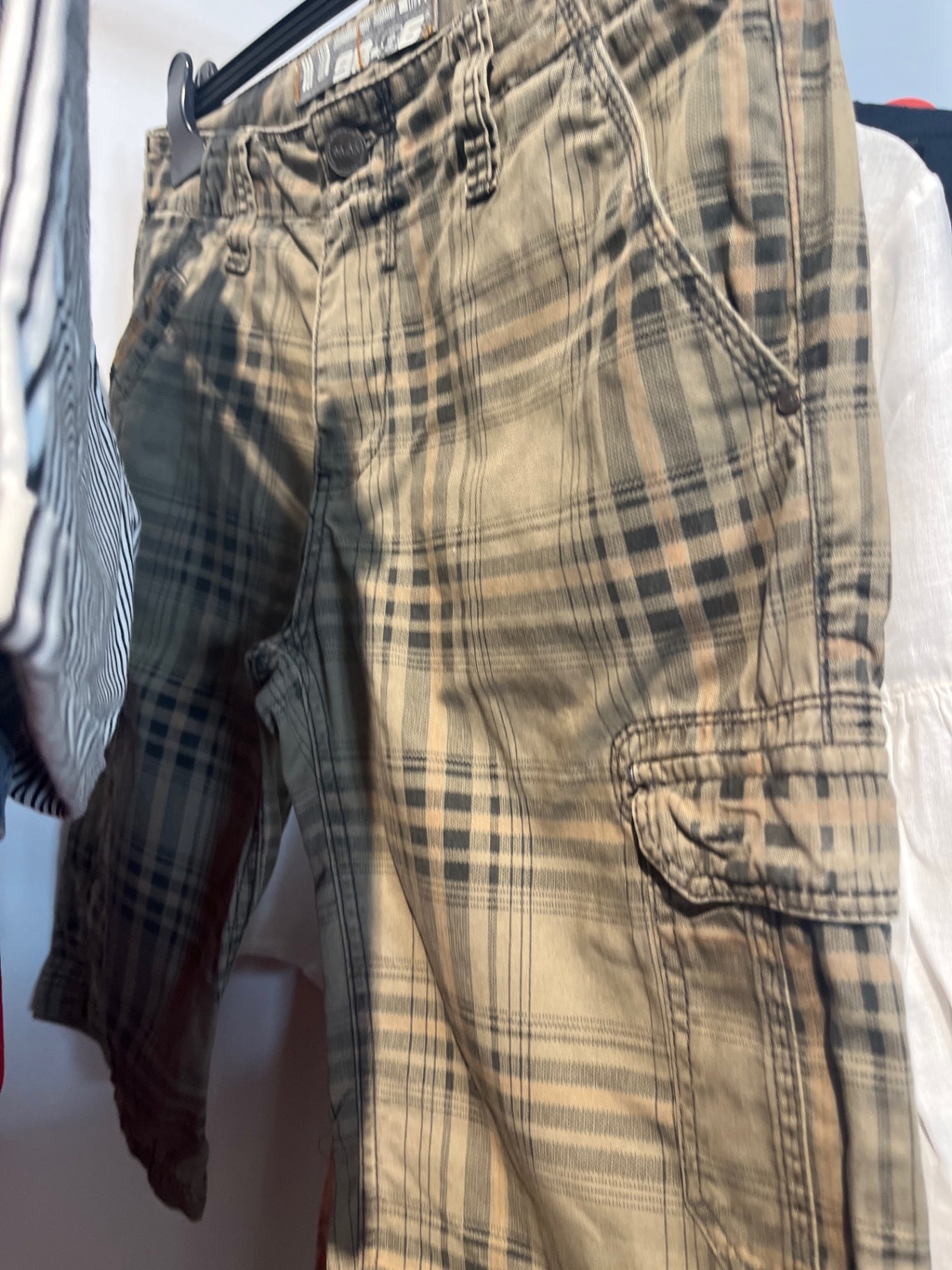 98-86 Shorts Braun kariert Gr.: 31