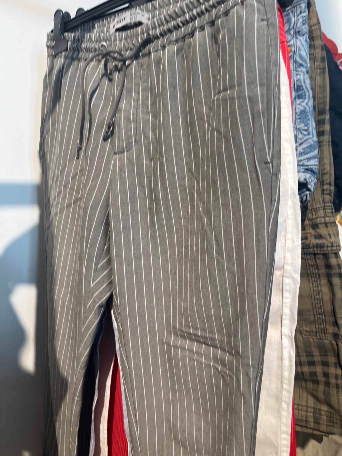 Alcott Stoffhose Grau Streifen Gr.: L