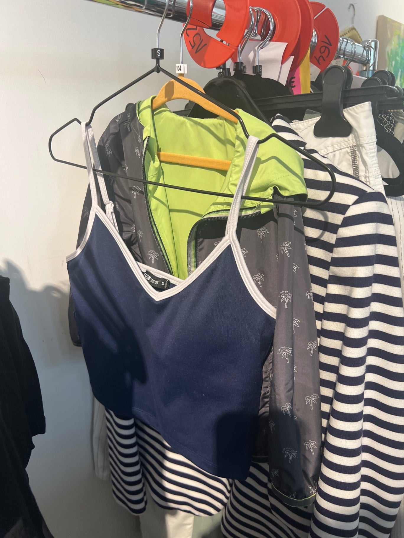 FB Sister Top Marineblau & Weiß Gr.: S