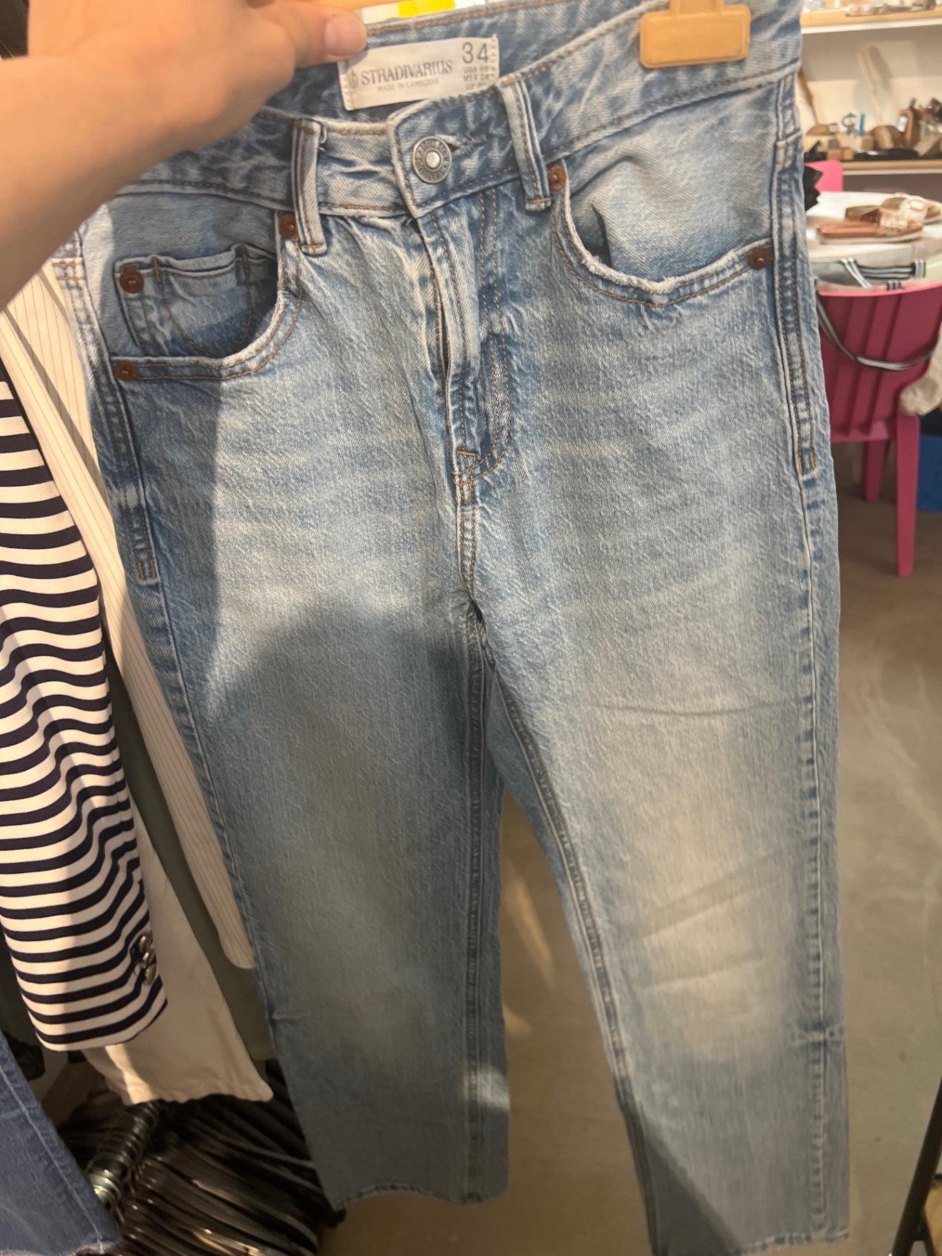 Stradivarius Jeans Hellblau Gr.: XXS