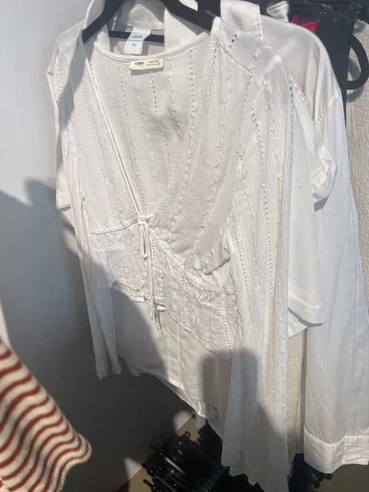 Pull & Bear Bluse Weiß Gr.: M