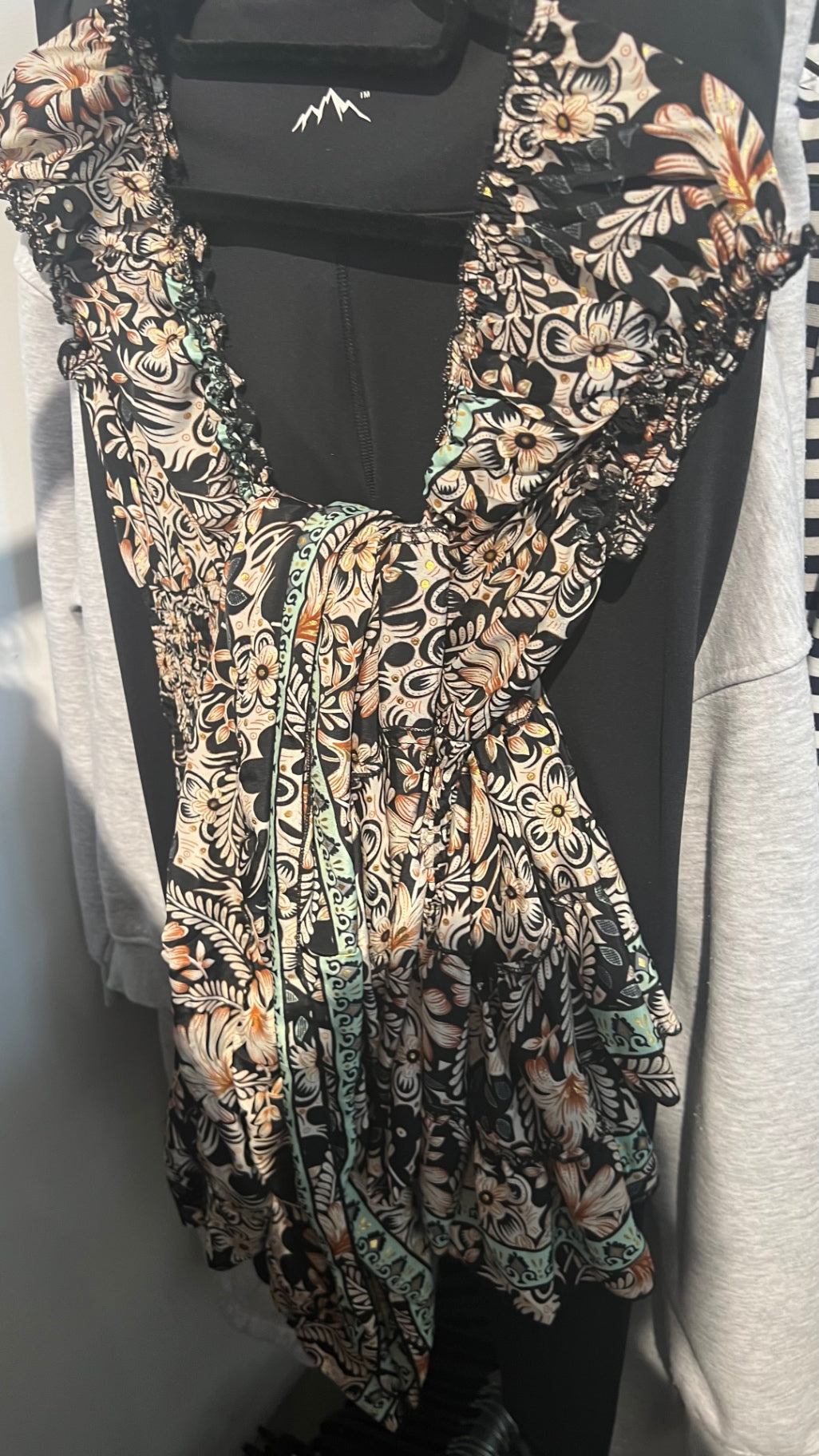 OPC Kleid Schwarz Beige Rosa Gr.: S
