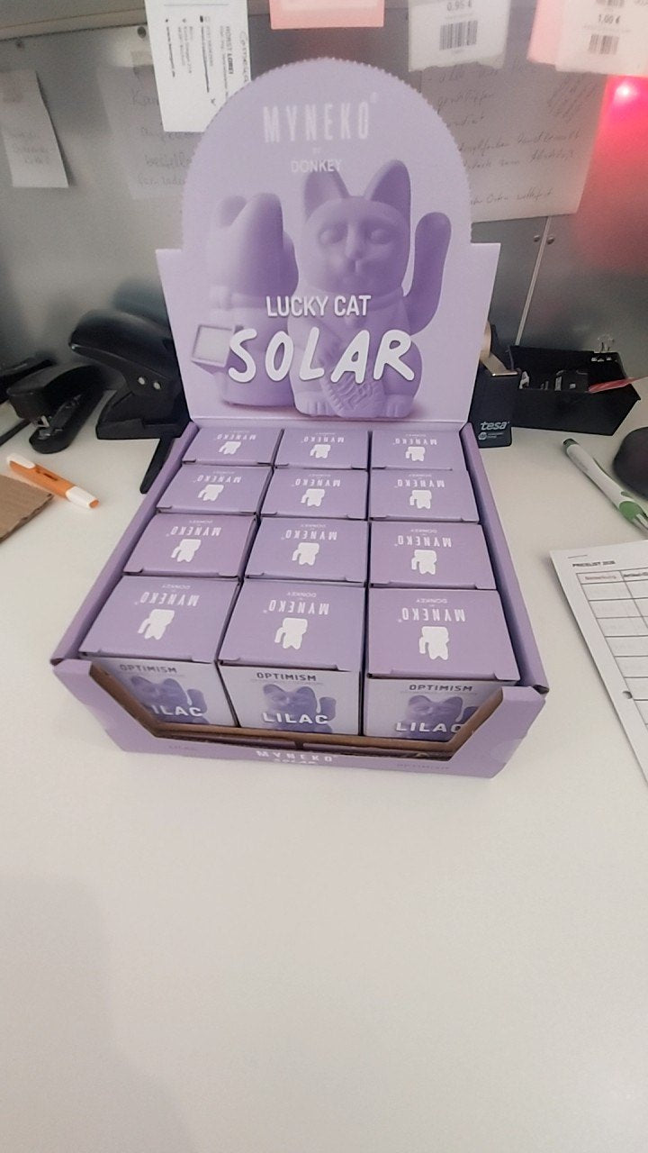 Donkey Winkekatze Lilac Klein/Solar