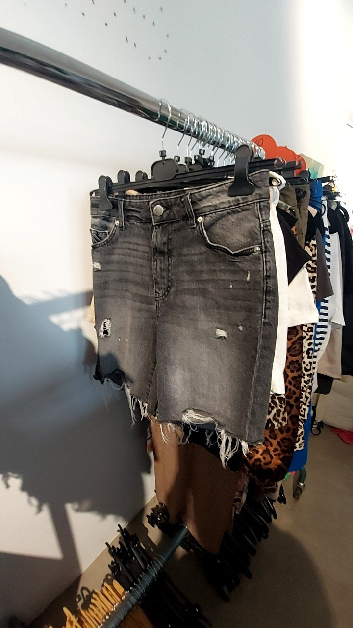 Jeansshorts Grau Gr.: M