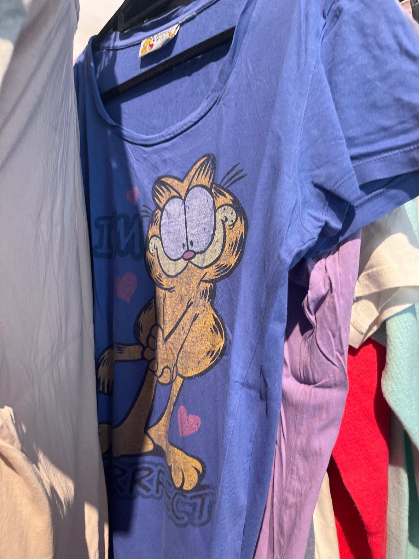 Garfield T-Shirt Blau Gr.: XXL