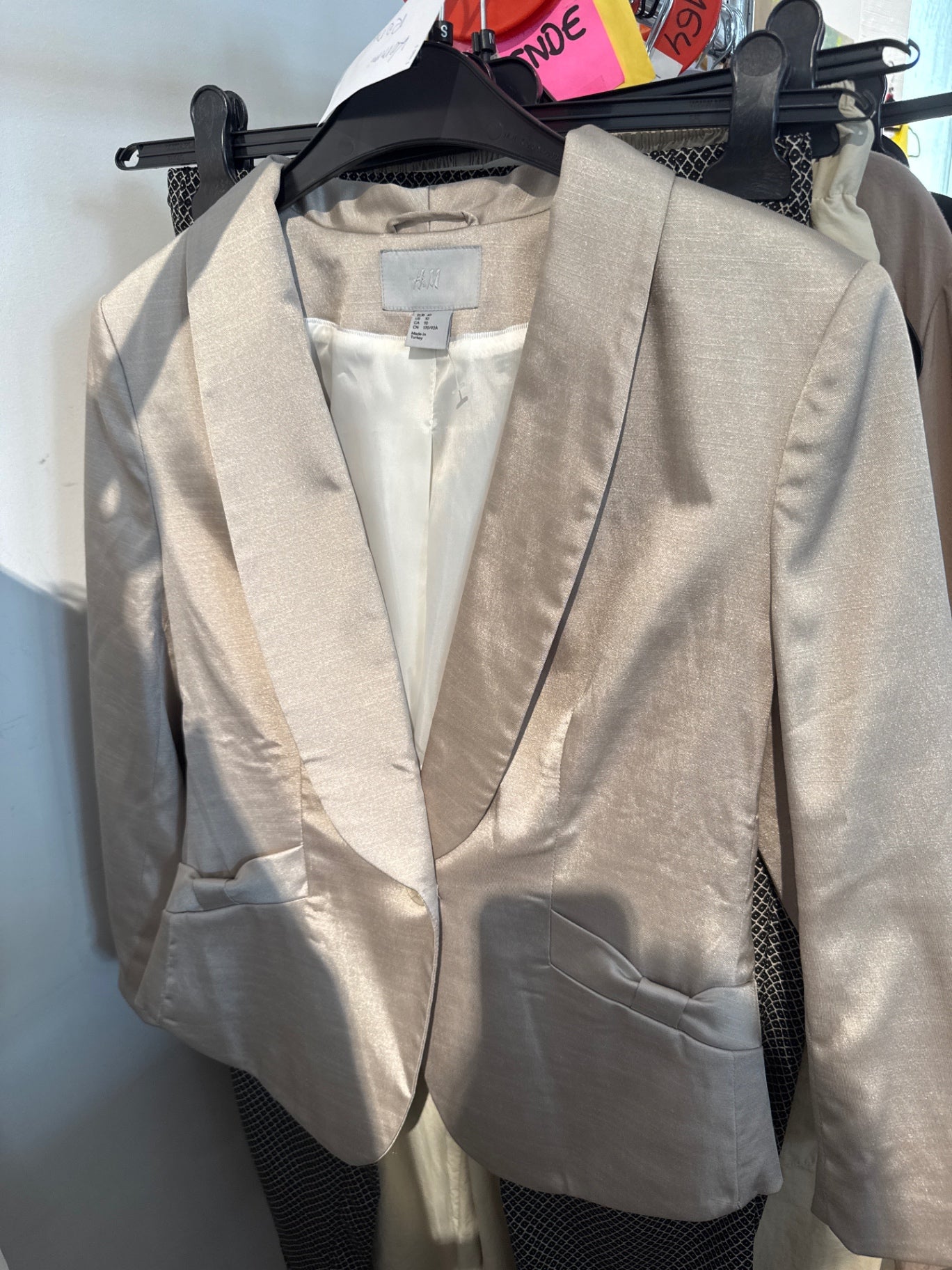 H&M Blazer Beige gold Gr.: 40