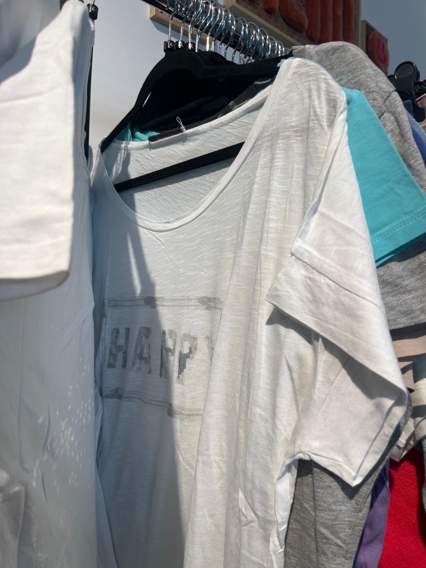 Monari T-Shirt Weiß Happy Gr.: 44