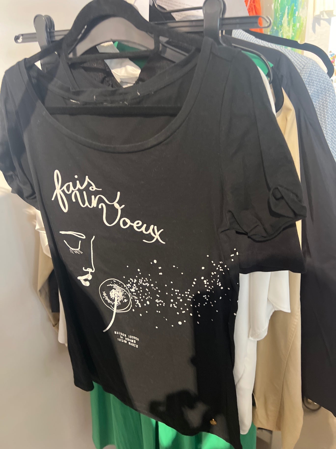 Maison Scotch T-Shirt Schwarz Gr.: XXL