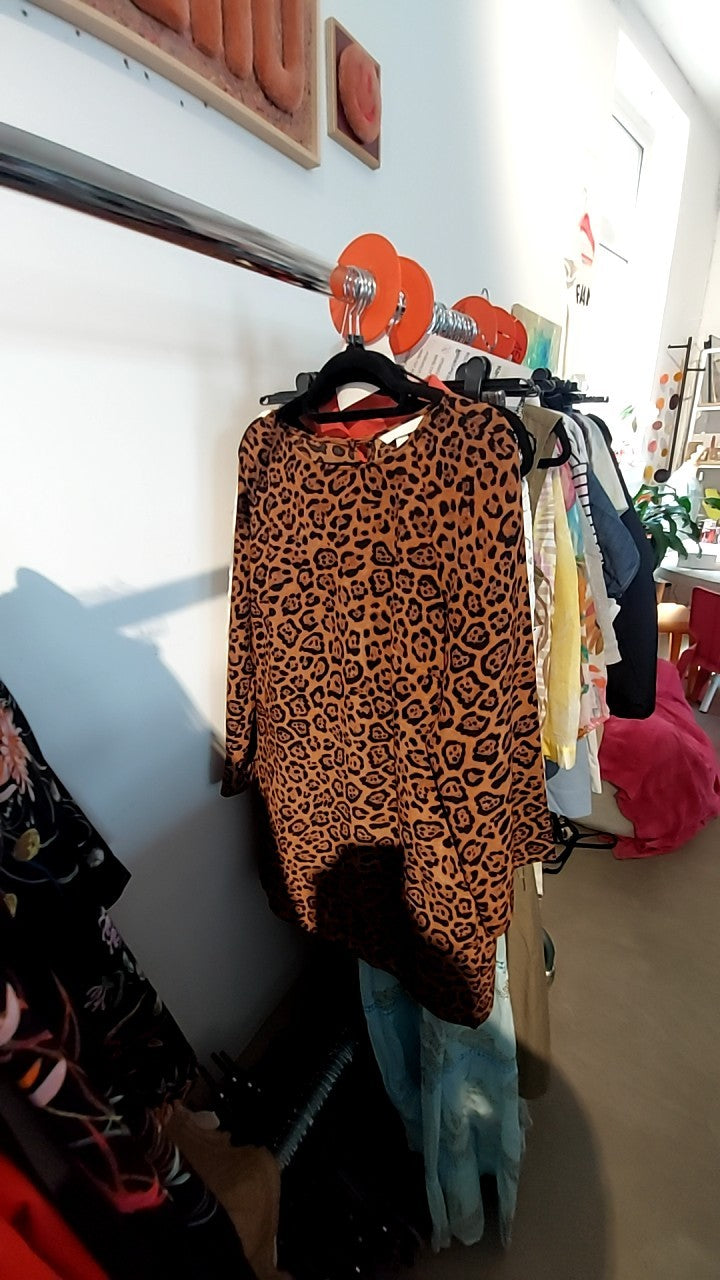 H&M Kleid Leopardenmuster Gr.: L