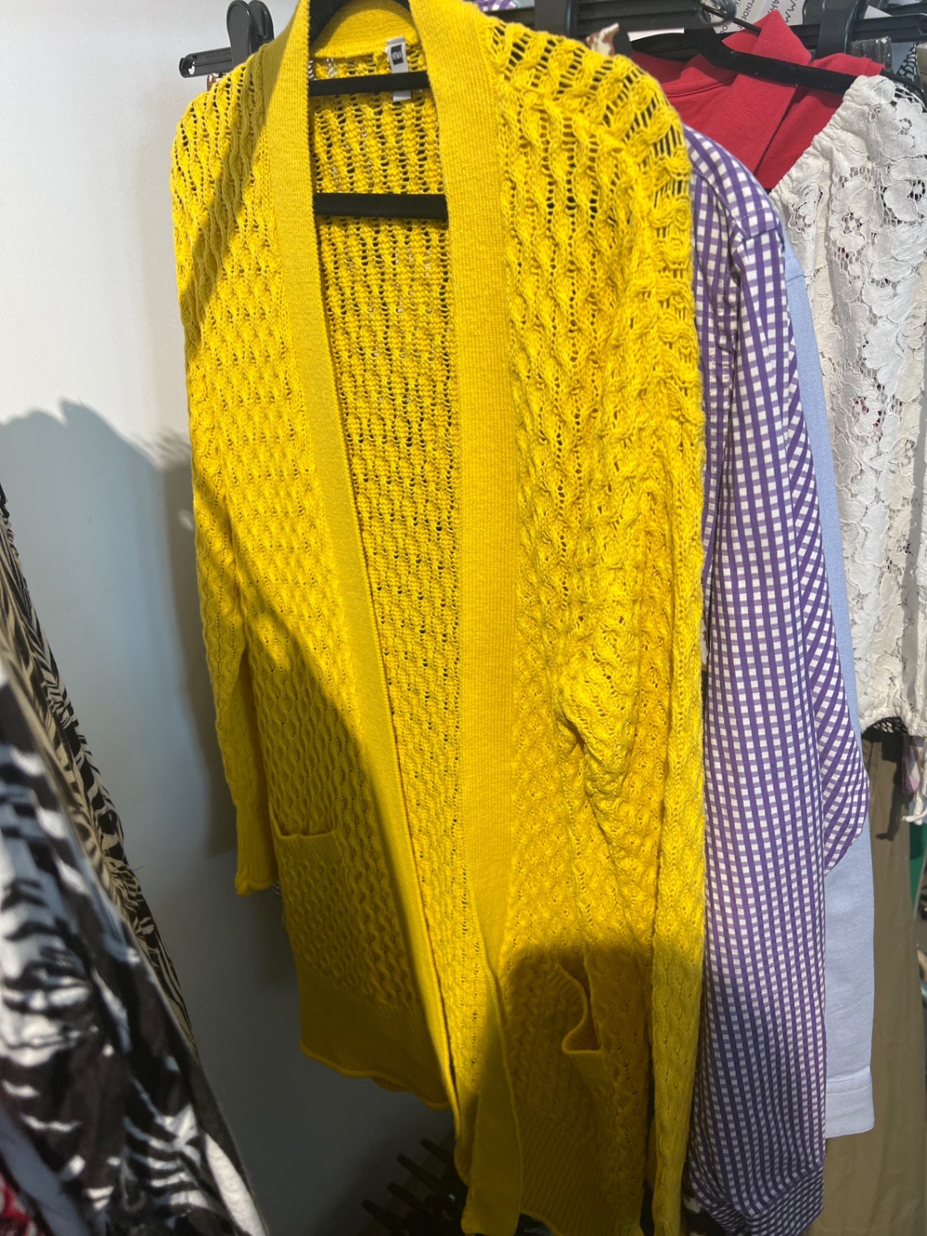 Hema Strickjacke Gelb Gr.: S