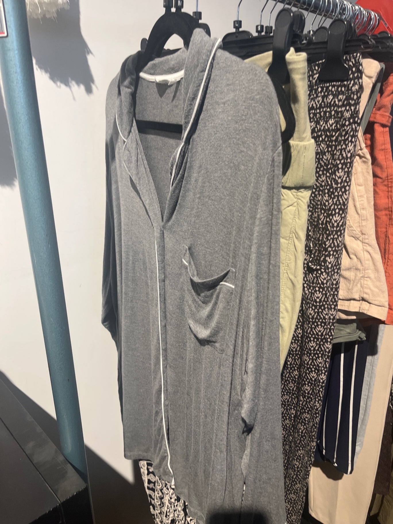 Pyjama Oberteil Grau Gr.: XL