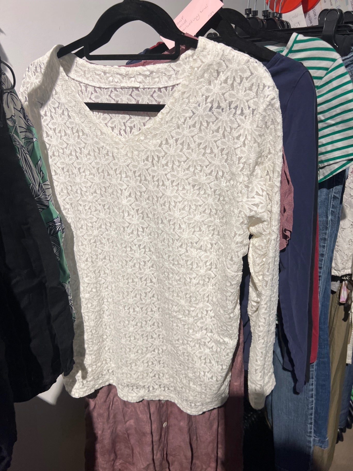 Bluse Weiß Gr.: L