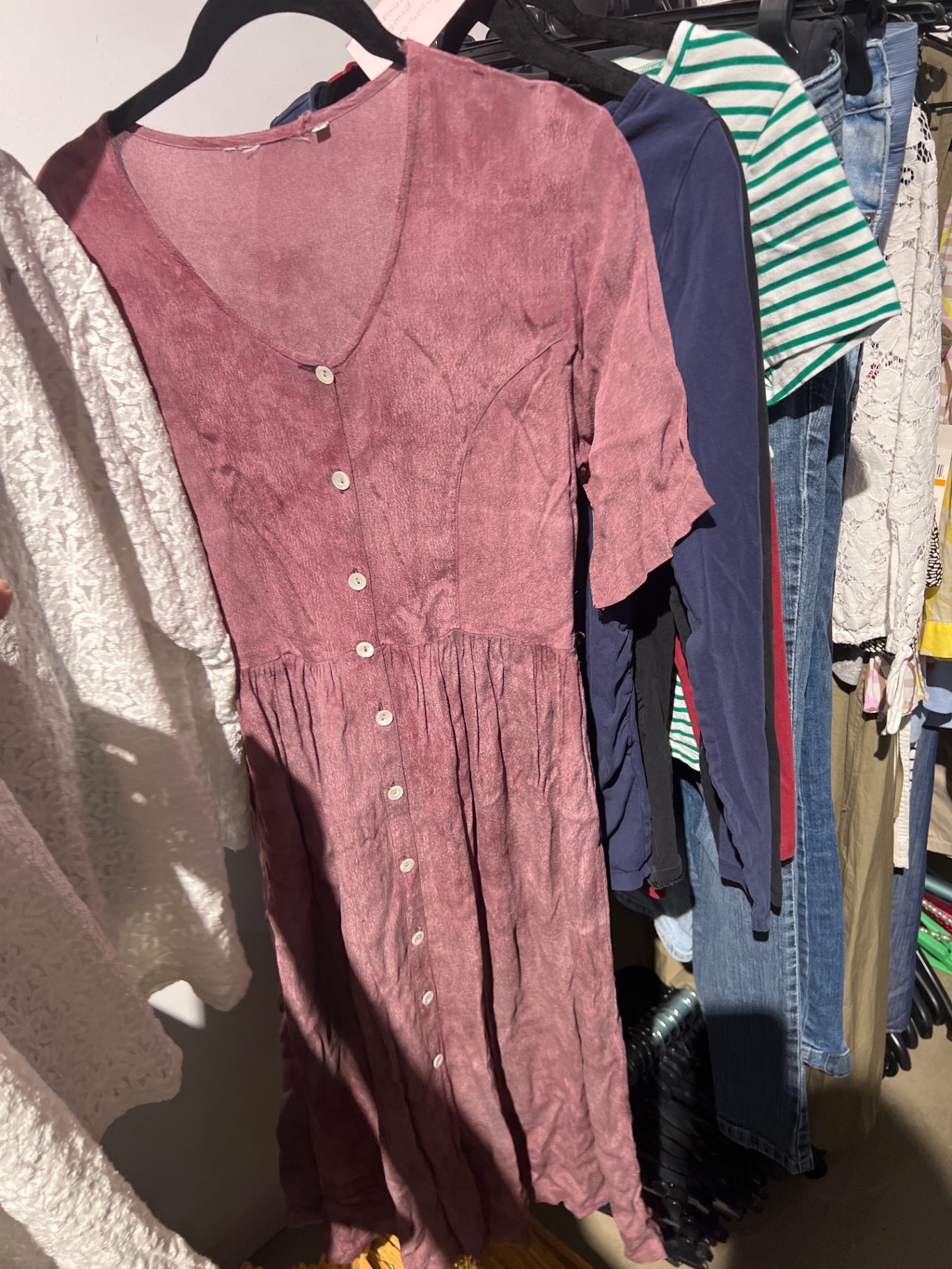 TRUE VINTAGE! Kleid Rosa Gr.: S