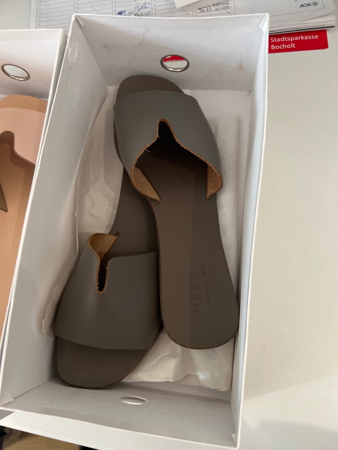 Pieces Schuhe Grau Gr.: 39
