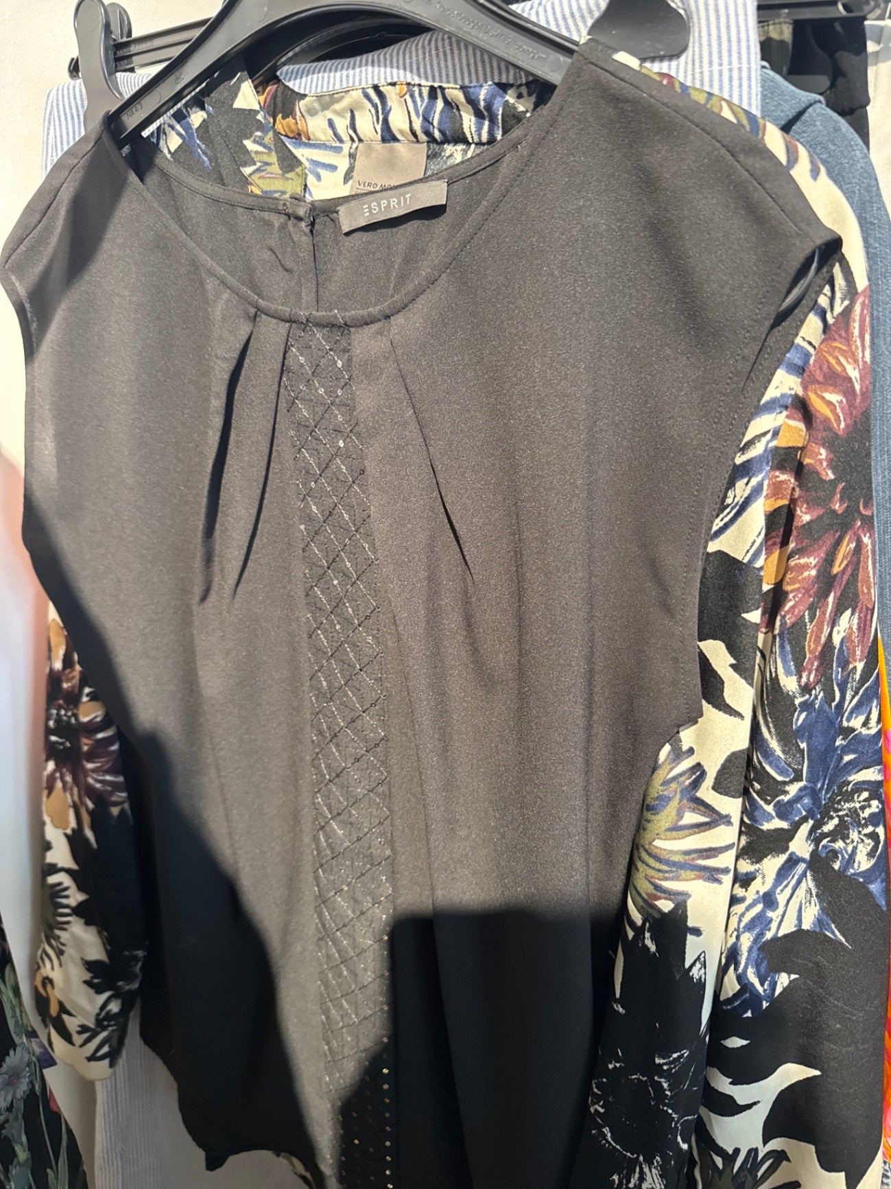 ESPRIT Bluse Schwarz Gr.: M
