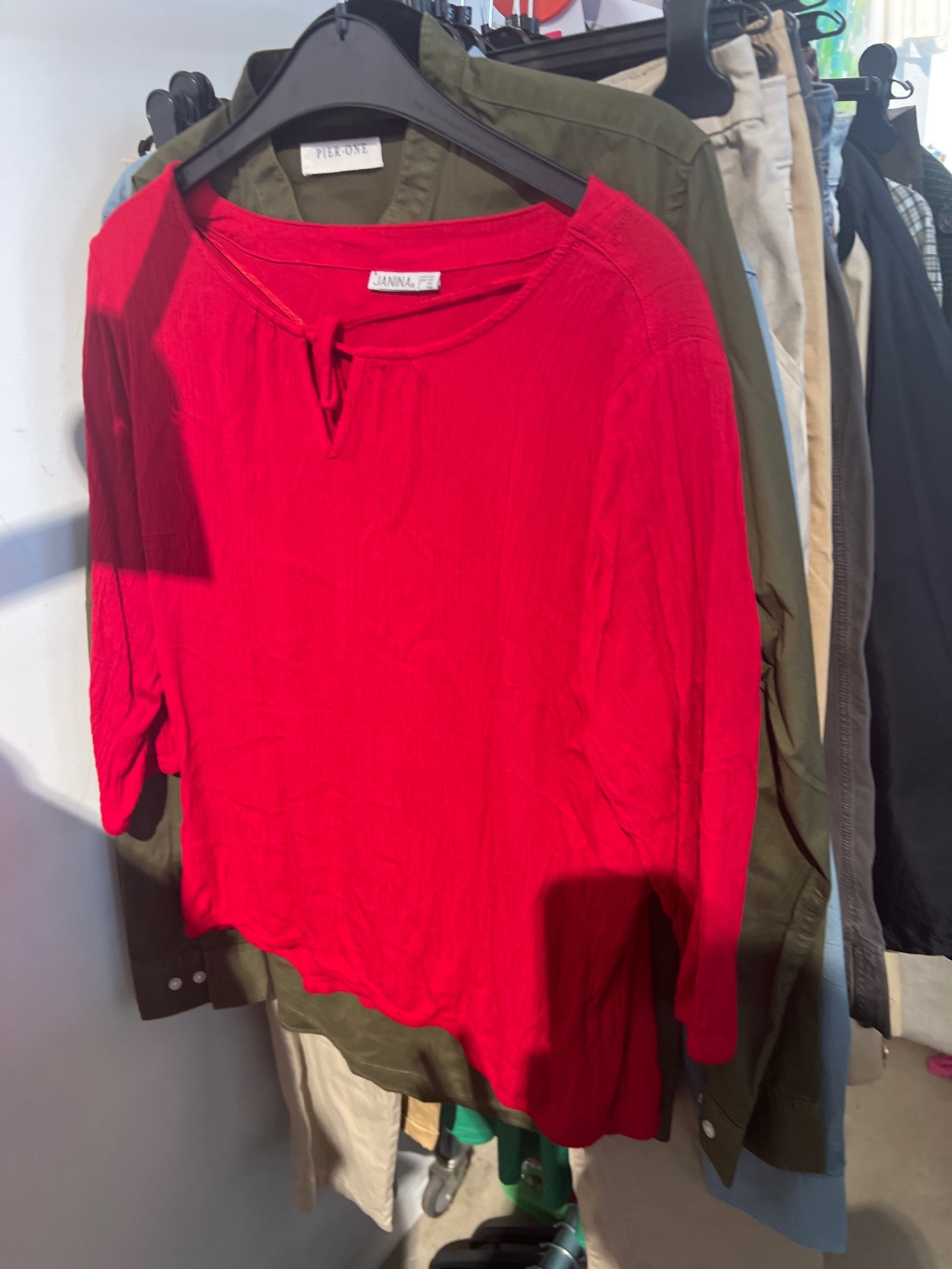Janina Bluse Rot Gr.: XXL