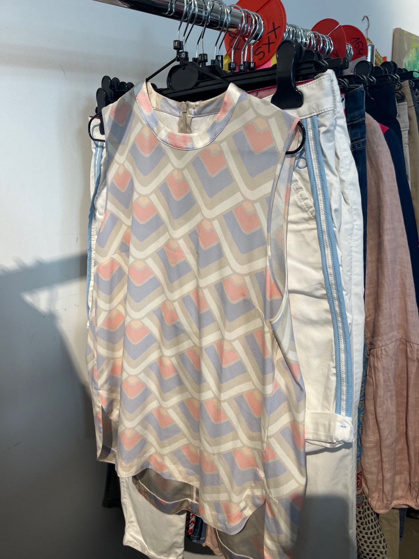 Fleck ! SeidenBluse Pastell Gr.: M