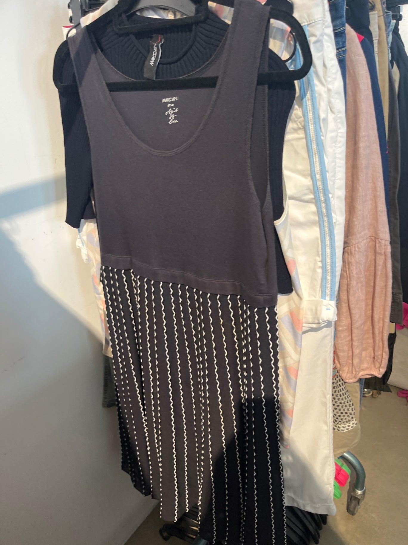 MARCCAIN Kleid schwarz weiß Gr.: L