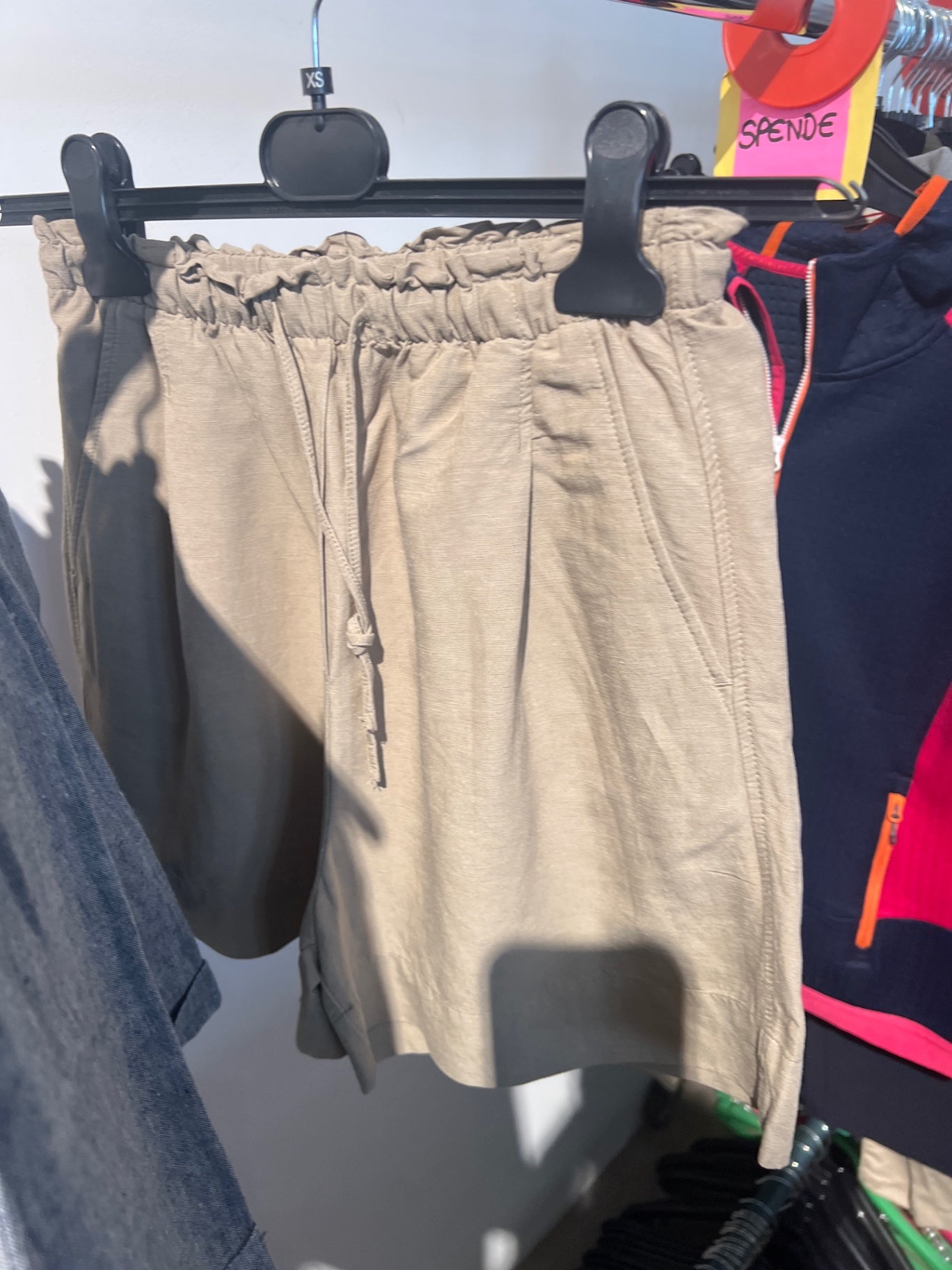 H&M Shorts Leinen Beige Gr.: XS