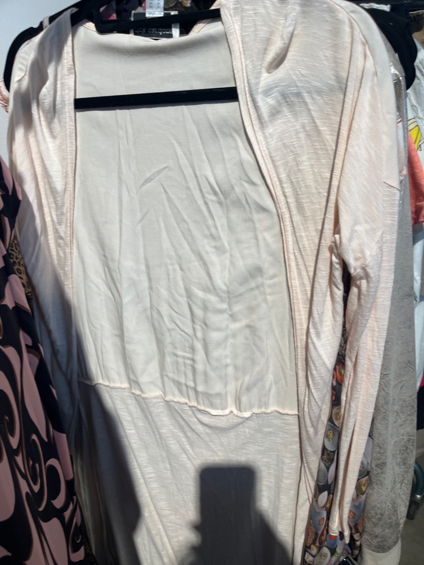 Rick Cardona lange Strickjacke Beige Gr.: M