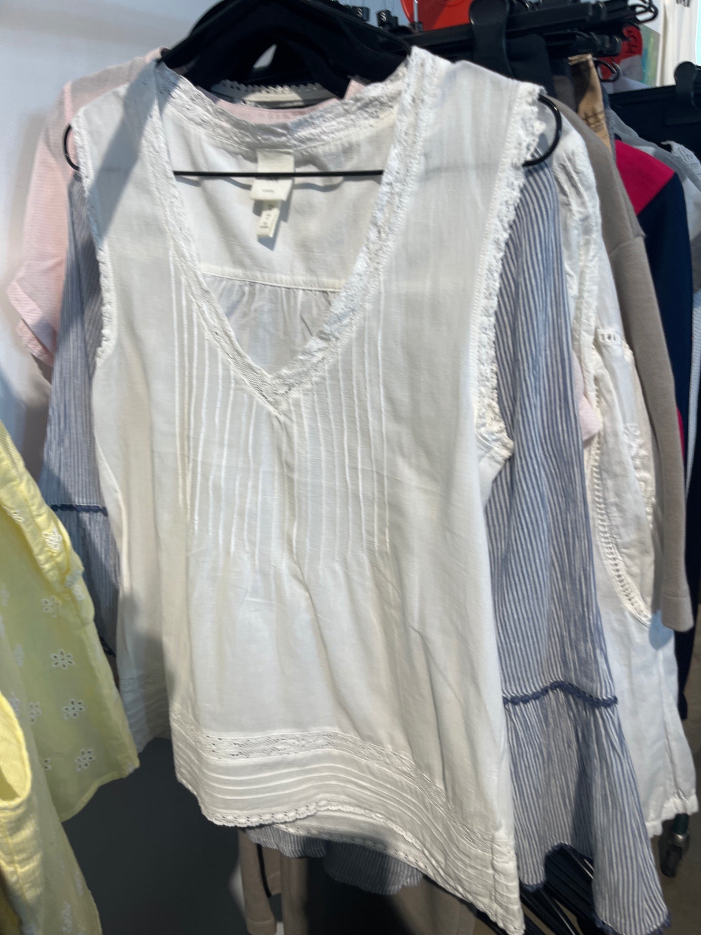 H&M Blusenshirt Weiß Gr.: S