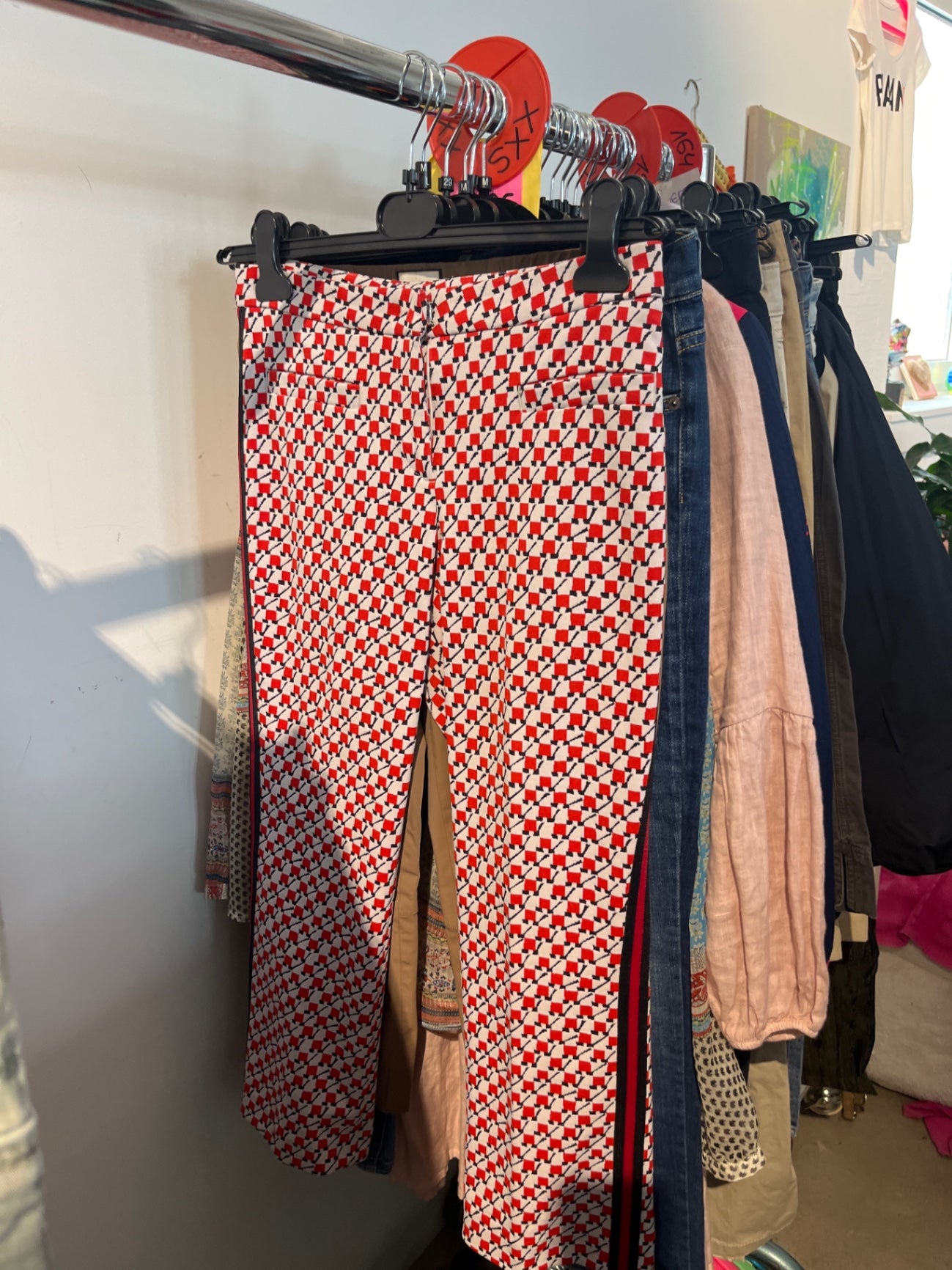 Cambio Hose Rot weiß schwarz Gr.: M